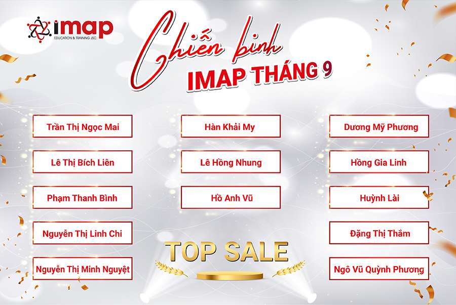 Vinh Danh Tư vấn viên xuất sắc - Best Sale tháng 9/2021